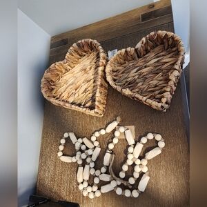 Indaba Heart Shaped Baskets